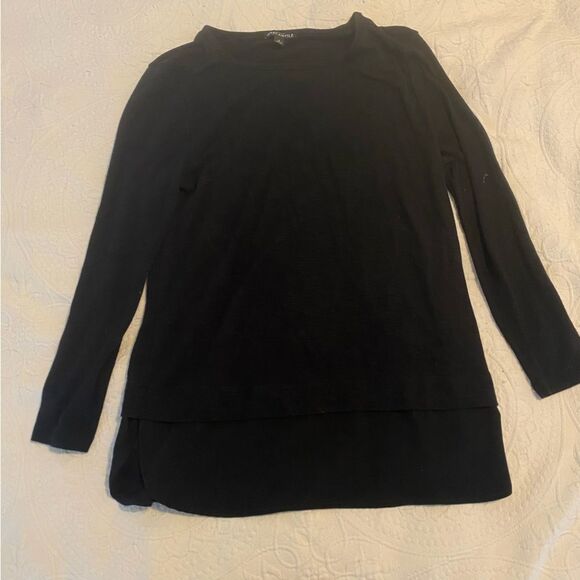 J. Crew Mercantile size Small Viscose Blend Black Business Casual Capsule Top - Picture 1 of 7